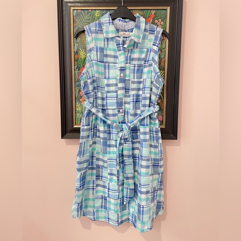 Vineyard Vines Cotton Madras Patchwork Plaid Marg… - image 2